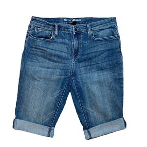 DKNY Denim Shorts with Sewn Cuffs
